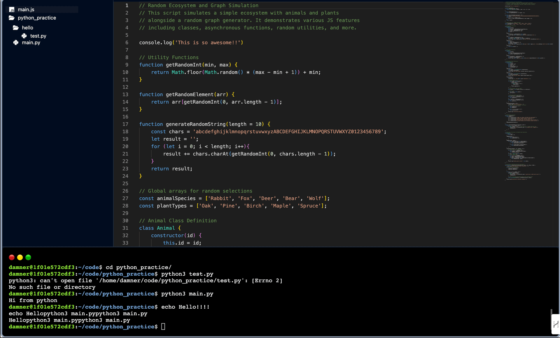 Termify code editor interface image